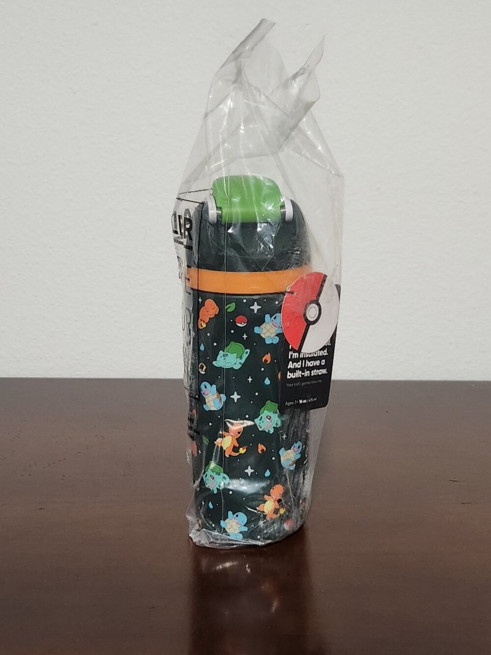 Pokemon Owala Kanto Region First Partners 16oz Isulated Stainless Water Bottle